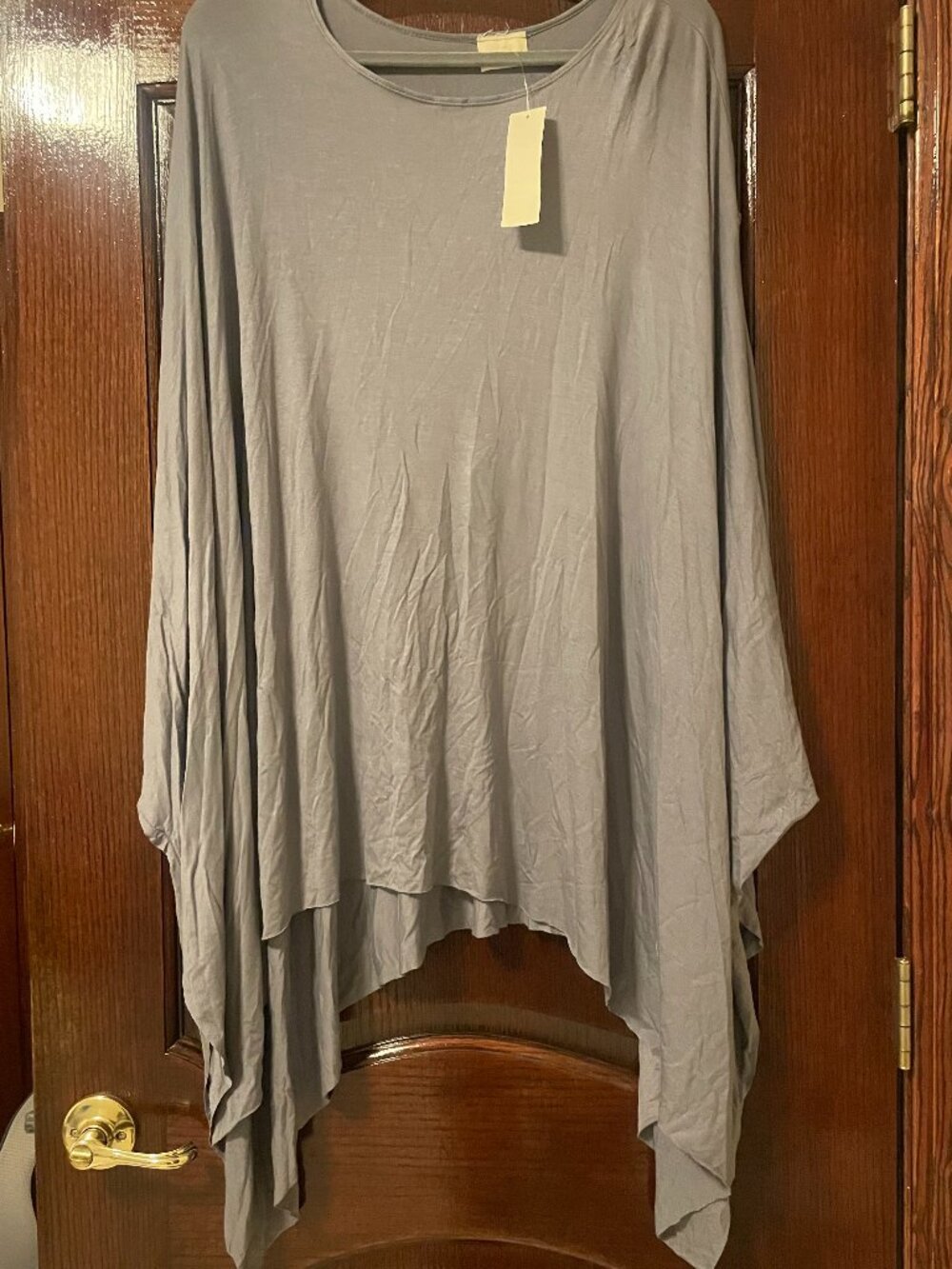 Women's Poncho- Gray- New- One Size